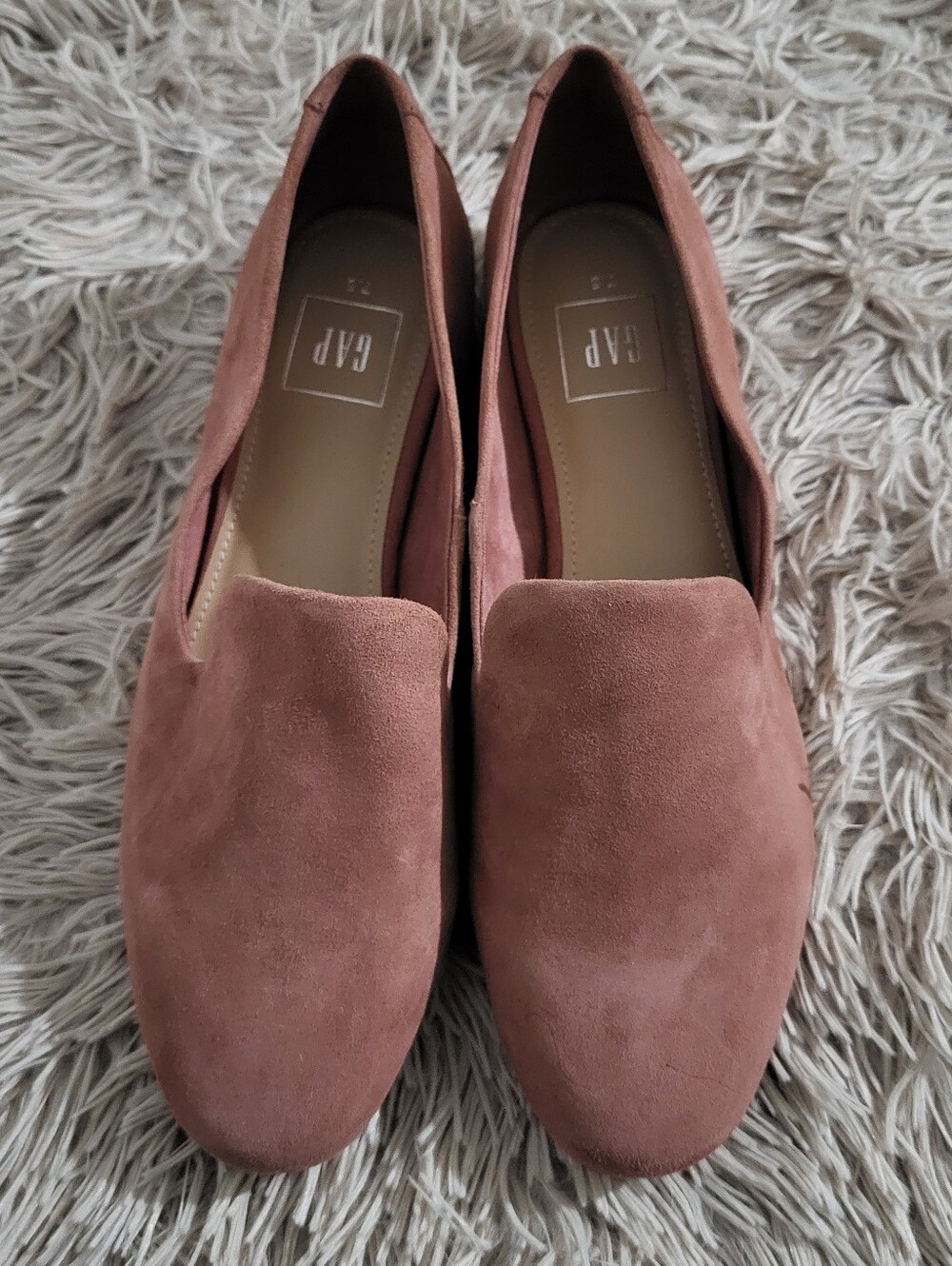 GAP Leather Suede Loafers Cosmetic Pink Size 7.5